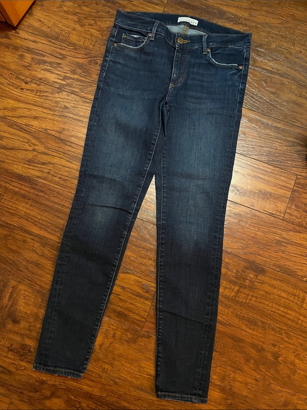 Dark Wash Womens Skinny Jeans - LOFT